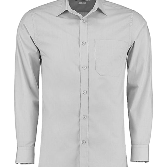 Kustom Kit Men´s Tailored Fit Poplin Shirt Long Sleeve