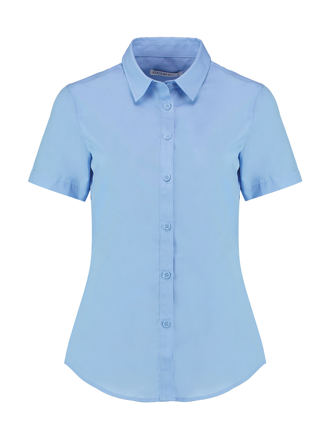 Kustom Kit Men´s Tailored Fit Pilot Shirt Short Sleeve