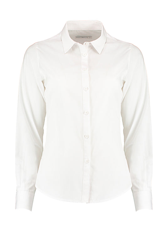 Kustom Kit Women´s Tailored Fit Poplin Shirt Long Sleeve