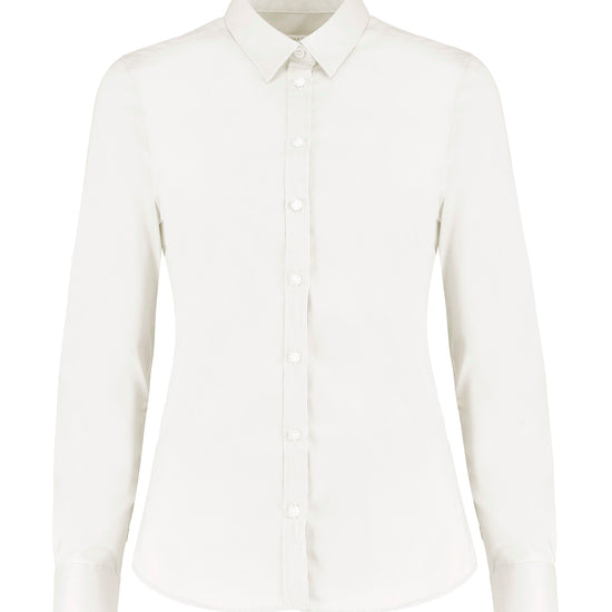Kustom Kit Women´s Tailored Fit Stretch Oxford Shirt Long Sleeve