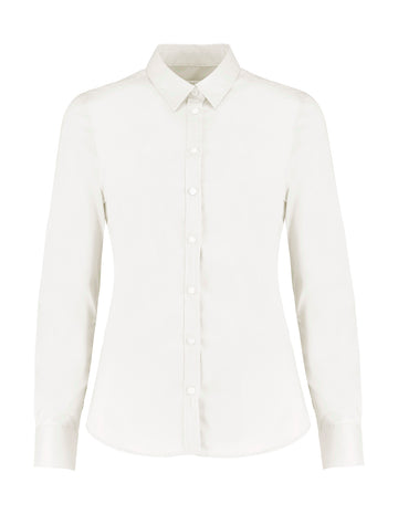 Kustom Kit Women´s Tailored Fit Stretch Oxford Shirt Long Sleeve