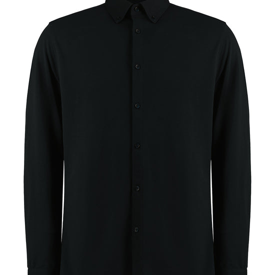 Kustom Kit Tailored Fit Superwash® 60º Pique Shirt Long Sleeve