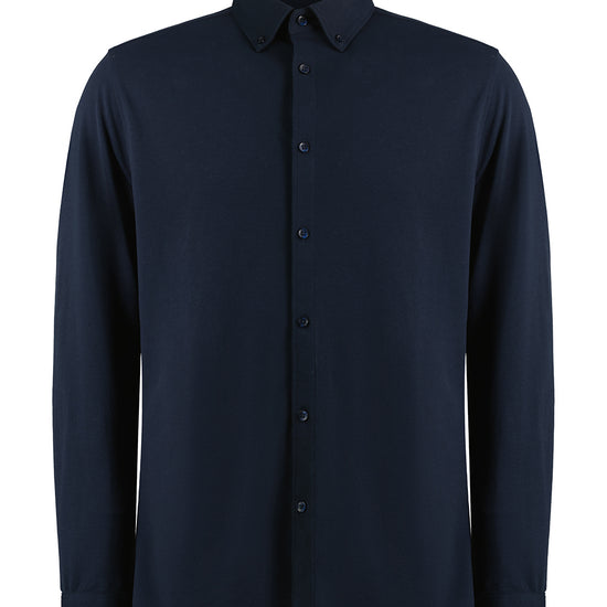 Kustom Kit Tailored Fit Superwash® 60º Pique Shirt Long Sleeve