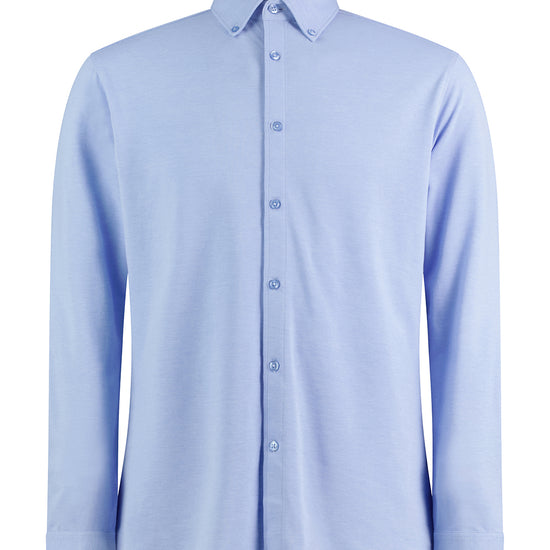 Kustom Kit Tailored Fit Superwash® 60º Pique Shirt Long Sleeve