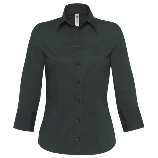 Milano/women Popelin Shirt 3/4 sleeves