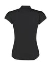 Kustom Kit Tailored Fit Mandarin Collar Poplin Blouse Cap Sleeve