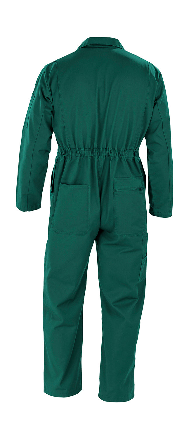 Recycled Action Overall with Zip Front