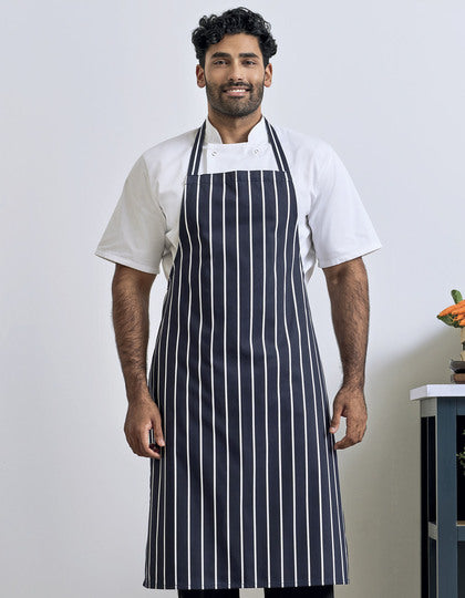 Premier Workwear Striped Bib Apron  --PW110
