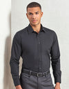 Premier Workwear Men´s Long Sleeve Fitted Poplin Shirt  --PW204