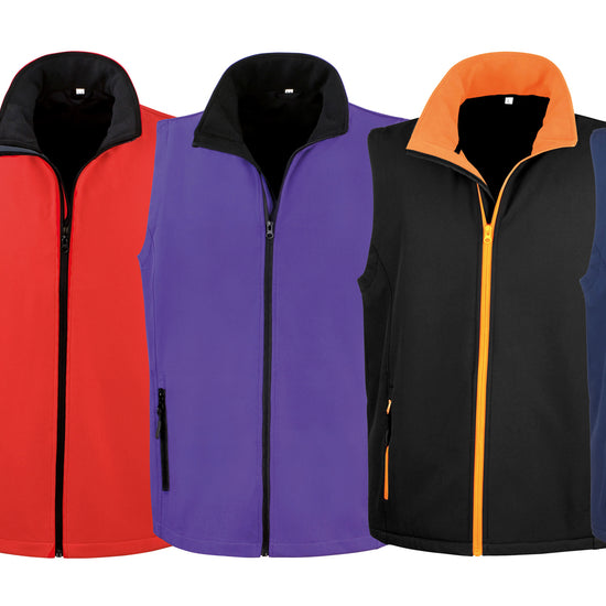 Men`s Printable Softshell Bodywarmer