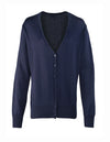 Premier Workwear Women´s Button Through Knitted Cardigan  --PW697