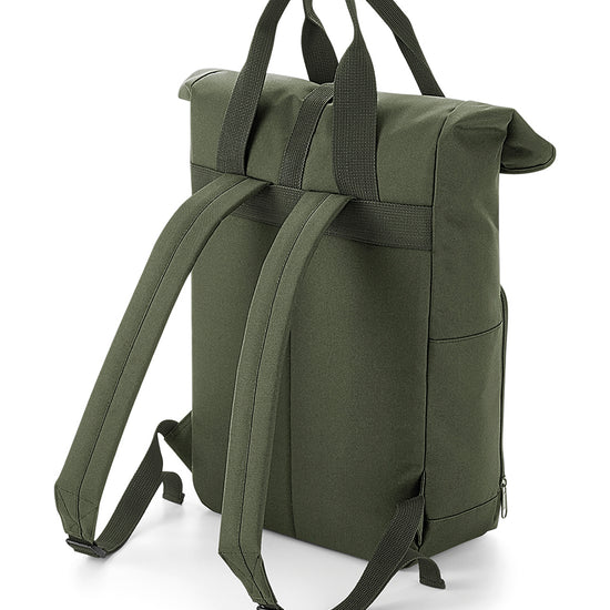 Recycled Twin Handle Roll-Top Backpack