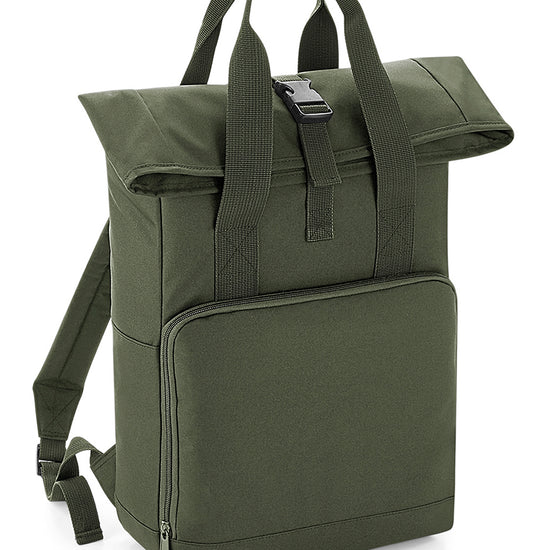 Recycled Twin Handle Roll-Top Backpack