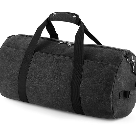 BagBase Vintage Canvas Barrel Bag
