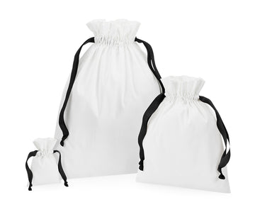 Cotton Gift Bag with Ribbon Drawstring