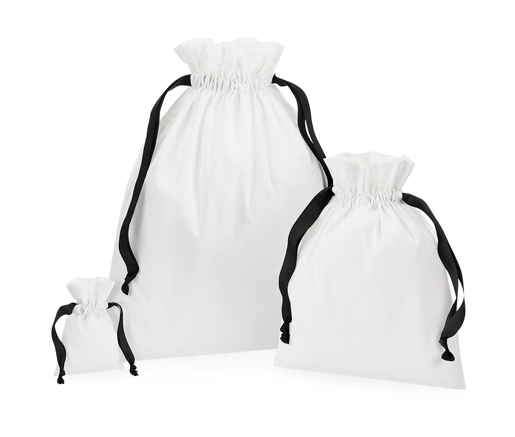 Cotton Gift Bag with Ribbon Drawstring