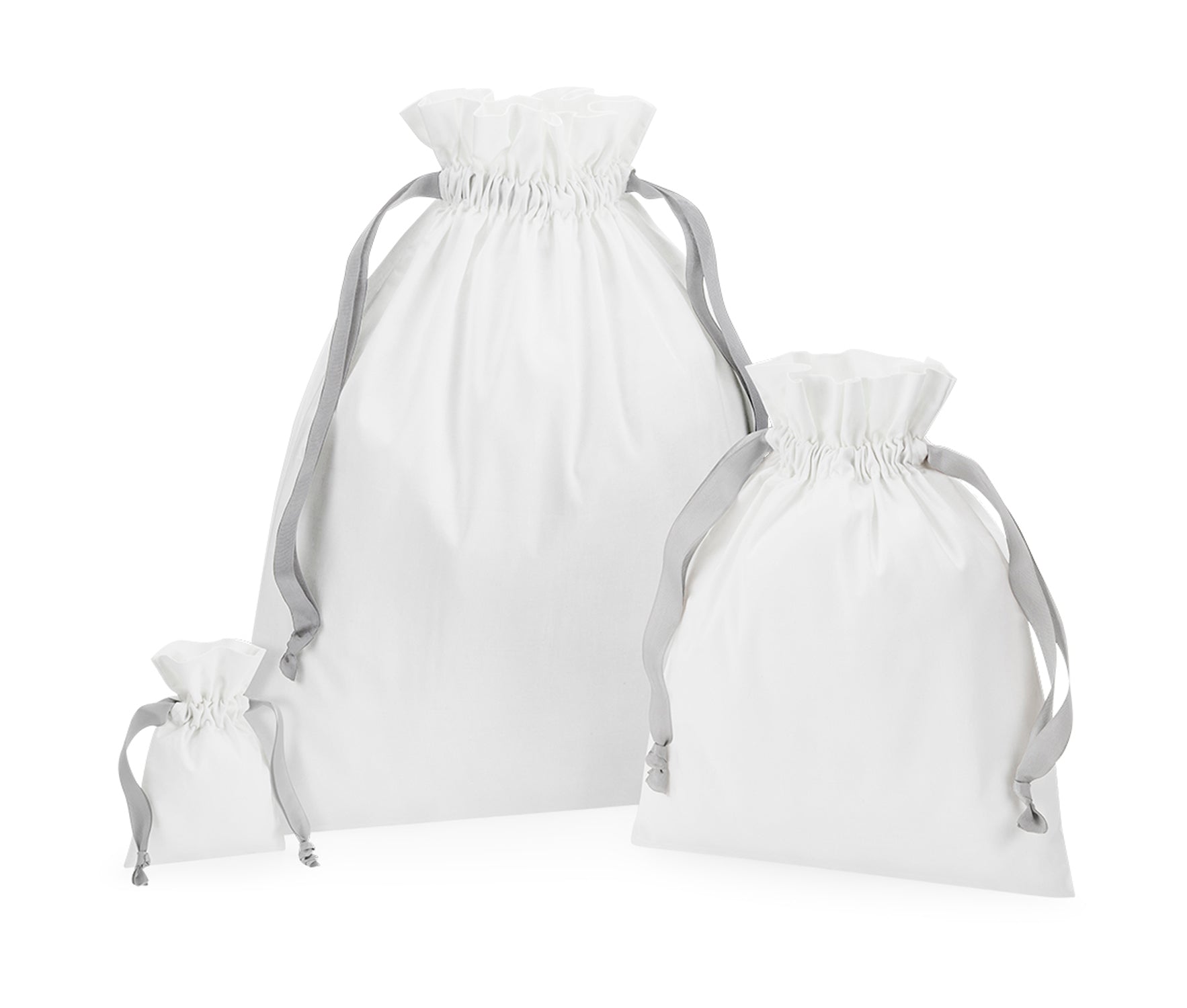 Cotton Gift Bag with Ribbon Drawstring