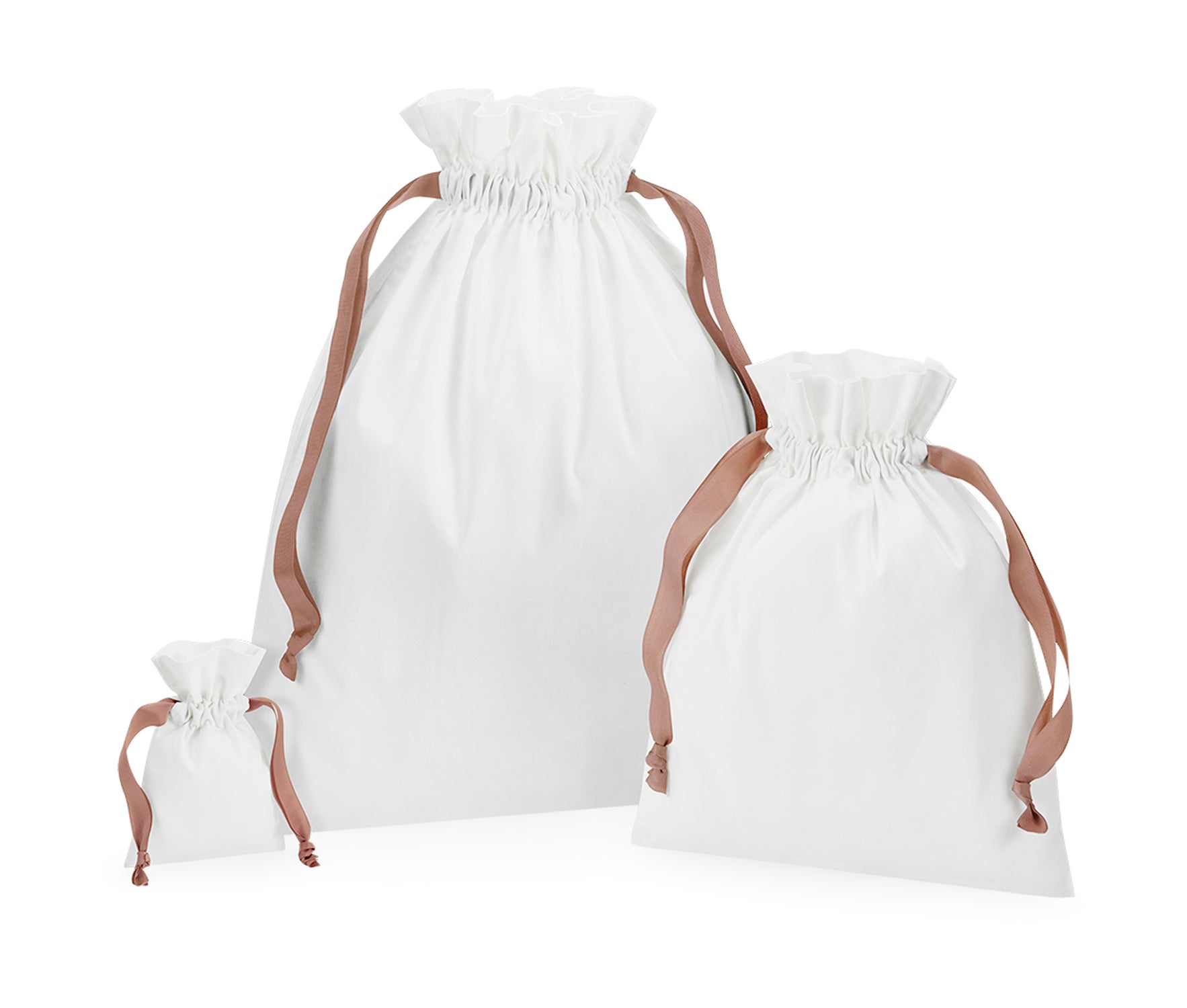 Cotton Gift Bag with Ribbon Drawstring