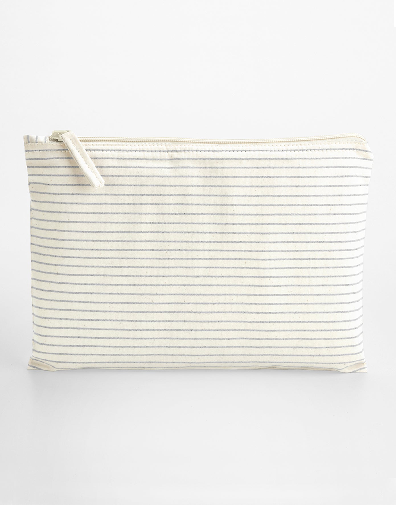 Striped Organic Cotton Accessory Pouch