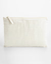 Striped Organic Cotton Accessory Pouch