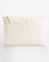 Striped Organic Cotton Accessory Pouch