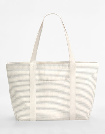 Striped Organic Cotton Shopper