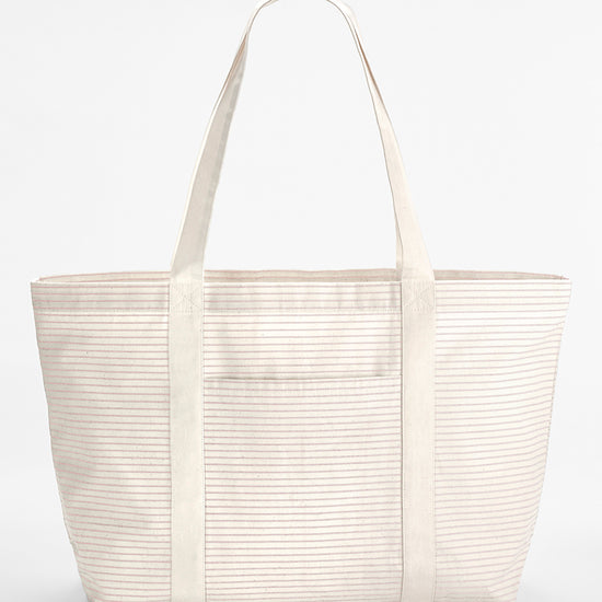 Striped Organic Cotton Shopper