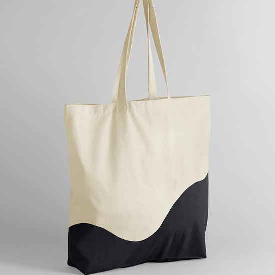 Organic Cotton Wave Print Maxi Tote