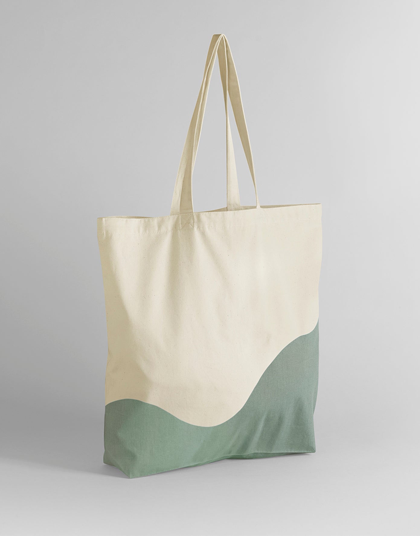 Organic Cotton Wave Print Maxi Tote