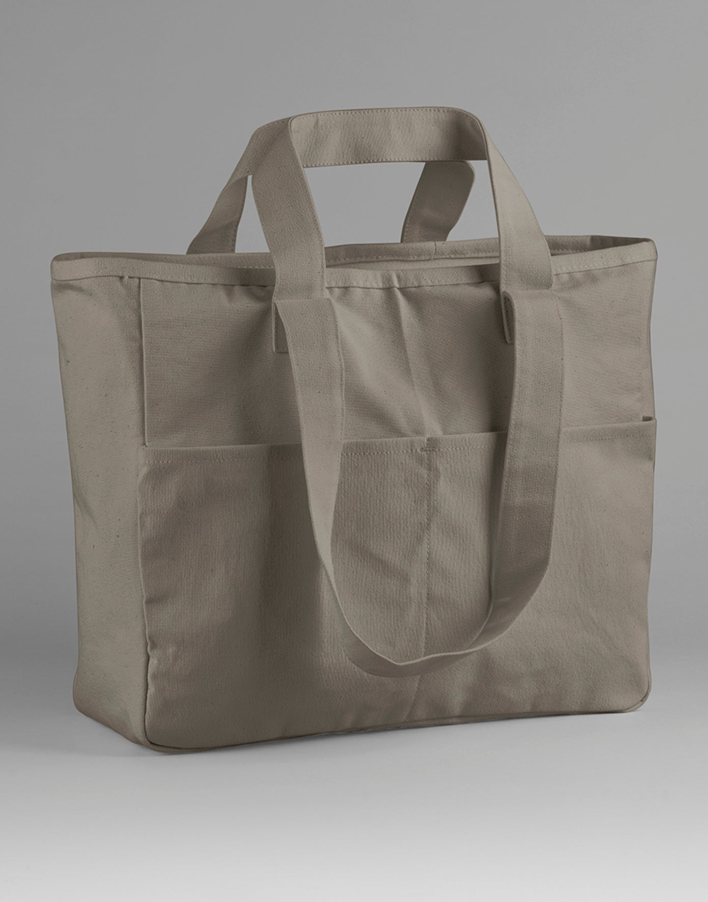 Double Handle Cargo Pocket Tote