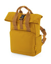 BagBase Recycled Mini Twin Handle Roll-Top Backpack