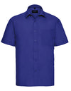 Russell Collection Men´s Short Sleeve Poly-Cotton Easy Care Poplin Shirt  -R-935M-0