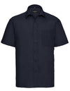 Russell Collection Men´s Short Sleeve Poly-Cotton Easy Care Poplin Shirt  -R-935M-0
