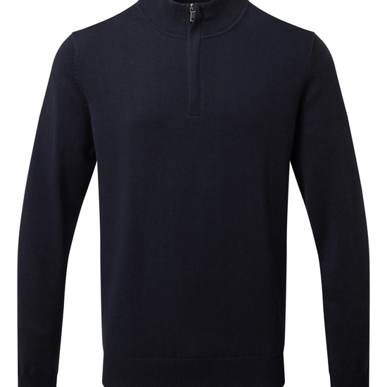 Asquith & Fox Men´s Cotton Blend 1/4 Zip Sweater