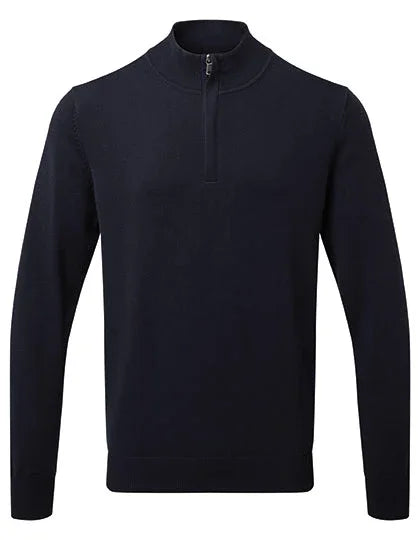 Asquith & Fox Men´s Cotton Blend 1/4 Zip Sweater