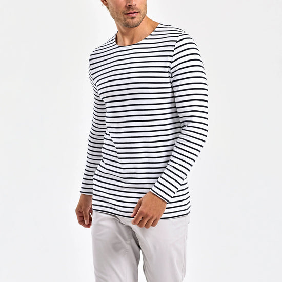 Asquith & Fox Men´s Marinière Coastal Long Sleeve Tee