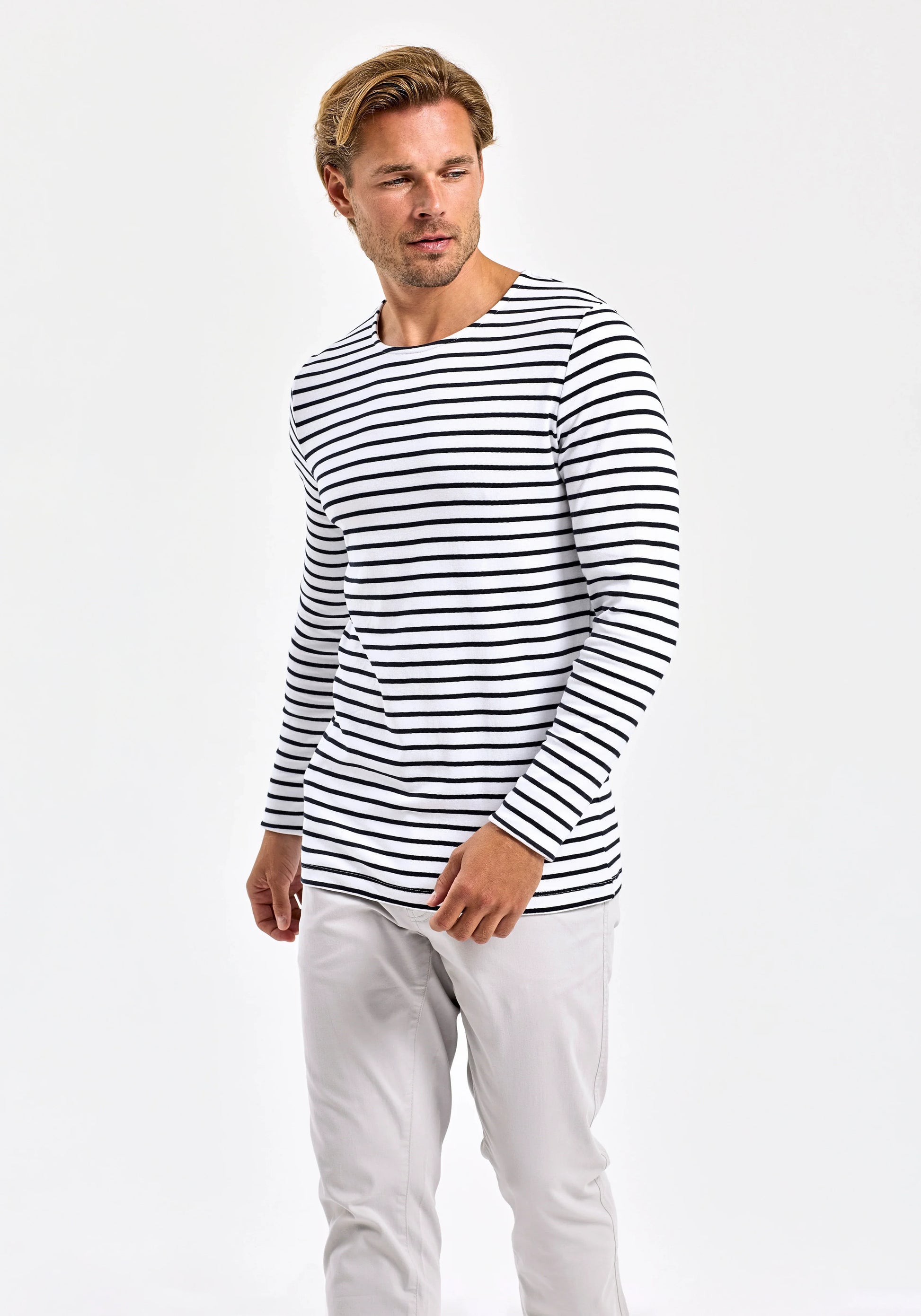 Asquith & Fox Men´s Marinière Coastal Long Sleeve Tee