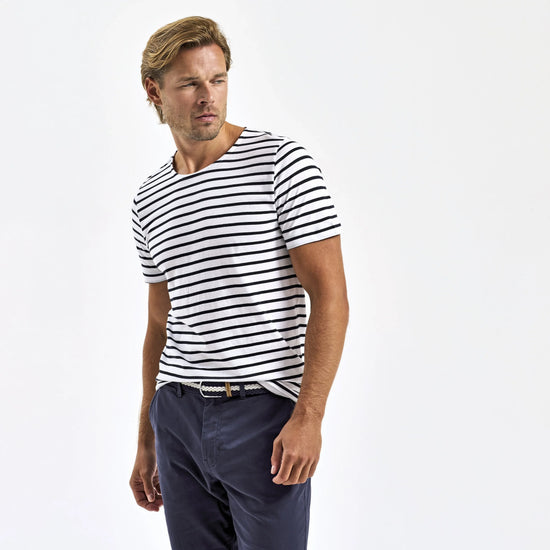 Asquith & Fox Men´s Marinière Coastal Short Sleeve Tee