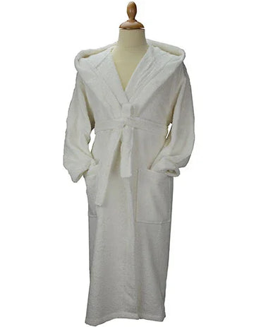 Robezz® Waffle Bathrobe With Hood AR027 White