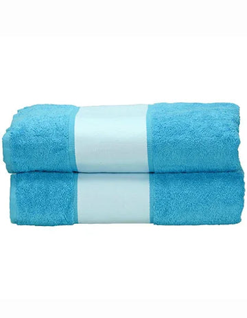 SUBLI-Me® All-Over Bath Towel AR087 Aqua Blue
