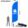 EXPALOT – Rantalippupaketti ATTICUS S–XL – Painatus + tanko + jalusta + kantolaukku