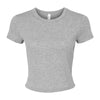 Bella Naisten cropped t-paita Micro Rib Baby Tee (1010)