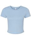 Bella Naisten cropped t-paita Micro Rib Baby Tee (1010)