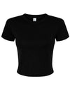 Bella Naisten cropped t-paita Micro Rib Baby Tee (1010)