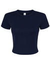 Bella Naisten cropped t-paita Micro Rib Baby Tee (1010)