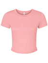 Bella Naisten cropped t-paita Micro Rib Baby Tee (1010)
