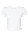 Bella Naisten cropped t-paita Micro Rib Baby Tee (1010)