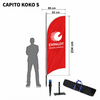 EXPALOT – Rantalippupaketti CAPITO S–XL – Painatus + tanko + jalusta + kantolaukku