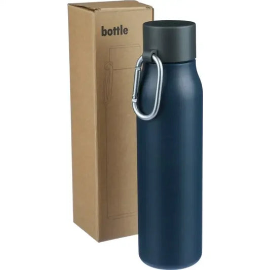 Kierrätetystä ruostumattomasta teräksestä valmistettu kaksiseinäinen juomapullo (600 ml) Cassian
