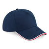 Beechfield- Lippis Authentic 5 Panel Piped Peak (B25c)